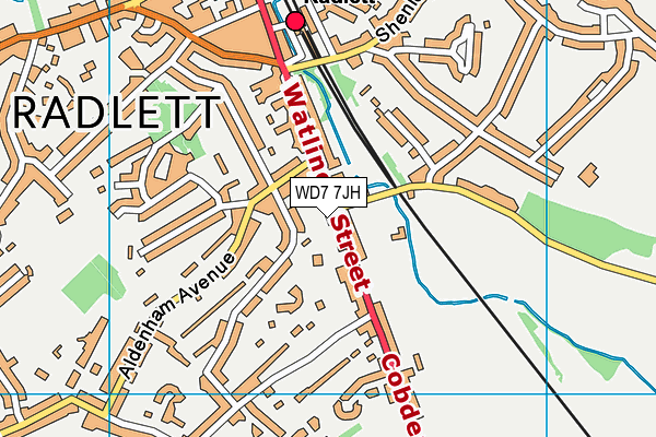 WD7 7JH map - OS VectorMap District (Ordnance Survey) WD7 7JH map - OS VectorMap District (Ordnance Survey)