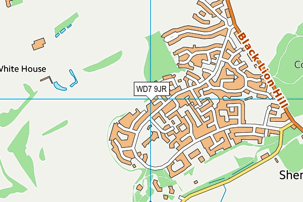 WD7 9JR map - OS VectorMap District (Ordnance Survey) WD7 9JR map - OS VectorMap District (Ordnance Survey)