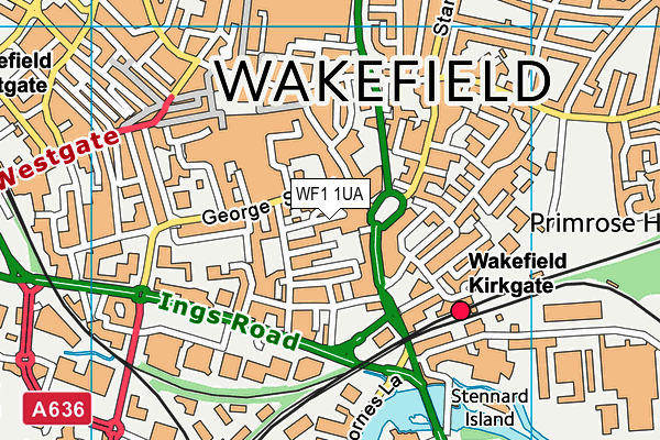 WF1 1UA map - OS VectorMap District (Ordnance Survey) WF1 1UA map - OS VectorMap District (Ordnance Survey)