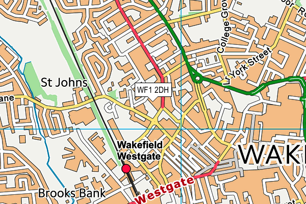 WF1 2DH map - OS VectorMap District (Ordnance Survey) WF1 2DH map - OS VectorMap District (Ordnance Survey)