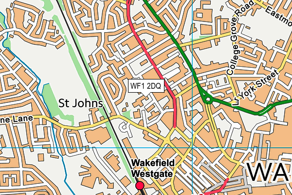 WF1 2DQ map - OS VectorMap District (Ordnance Survey) WF1 2DQ map - OS VectorMap District (Ordnance Survey)