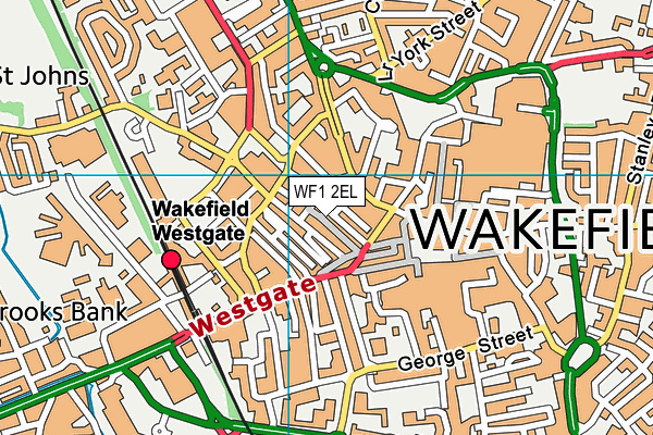 WF1 2EL map - OS VectorMap District (Ordnance Survey) WF1 2EL map - OS VectorMap District (Ordnance Survey)