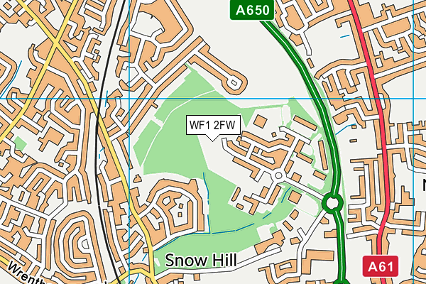 WF1 2FW map - OS VectorMap District (Ordnance Survey) WF1 2FW map - OS VectorMap District (Ordnance Survey)