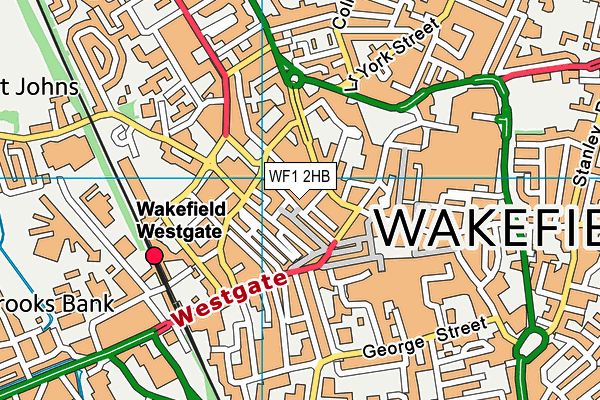 WF1 2HB map - OS VectorMap District (Ordnance Survey) WF1 2HB map - OS VectorMap District (Ordnance Survey)