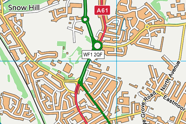 WF1 2QF map - OS VectorMap District (Ordnance Survey) WF1 2QF map - OS VectorMap District (Ordnance Survey)