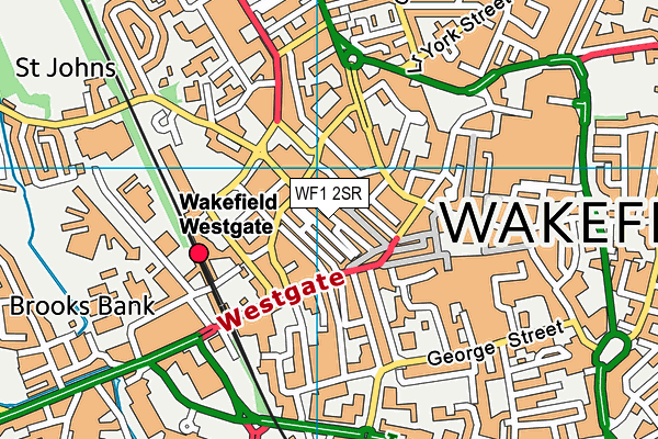 WF1 2SR map - OS VectorMap District (Ordnance Survey) WF1 2SR map - OS VectorMap District (Ordnance Survey)