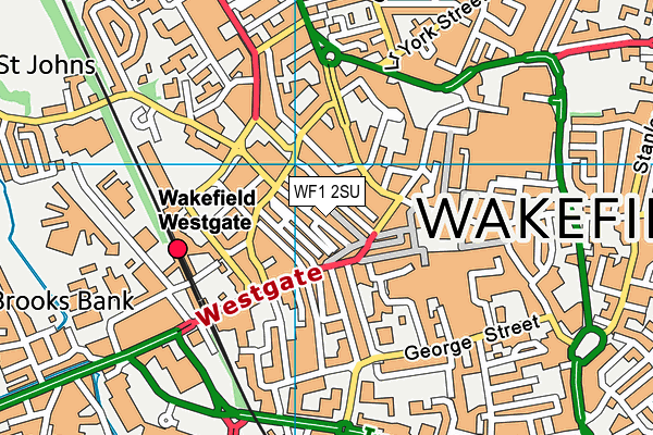 WF1 2SU map - OS VectorMap District (Ordnance Survey) WF1 2SU map - OS VectorMap District (Ordnance Survey)