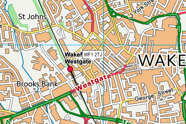 WF1 2TJ map - OS VectorMap District (Ordnance Survey) WF1 2TJ map - OS VectorMap District (Ordnance Survey)