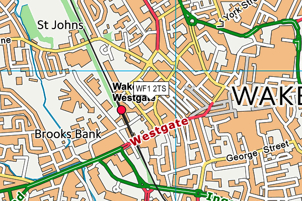 WF1 2TS map - OS VectorMap District (Ordnance Survey) WF1 2TS map - OS VectorMap District (Ordnance Survey)