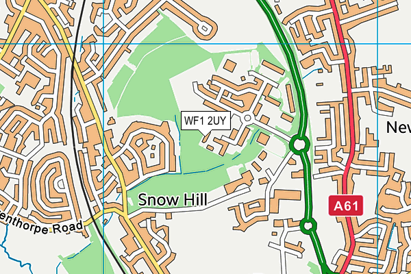 WF1 2UY map - OS VectorMap District (Ordnance Survey) WF1 2UY map - OS VectorMap District (Ordnance Survey)