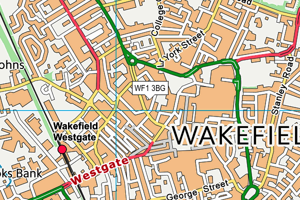 WF1 3BG map - OS VectorMap District (Ordnance Survey) WF1 3BG map - OS VectorMap District (Ordnance Survey)