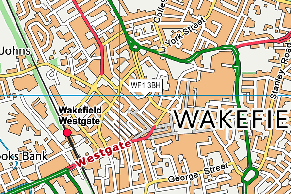 WF1 3BH map - OS VectorMap District (Ordnance Survey) WF1 3BH map - OS VectorMap District (Ordnance Survey)