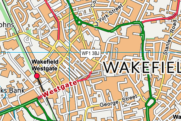 WF1 3BJ map - OS VectorMap District (Ordnance Survey) WF1 3BJ map - OS VectorMap District (Ordnance Survey)