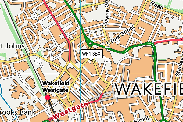 WF1 3BX map - OS VectorMap District (Ordnance Survey) WF1 3BX map - OS VectorMap District (Ordnance Survey)