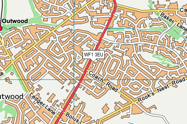 WF1 3EU map - OS VectorMap District (Ordnance Survey) WF1 3EU map - OS VectorMap District (Ordnance Survey)