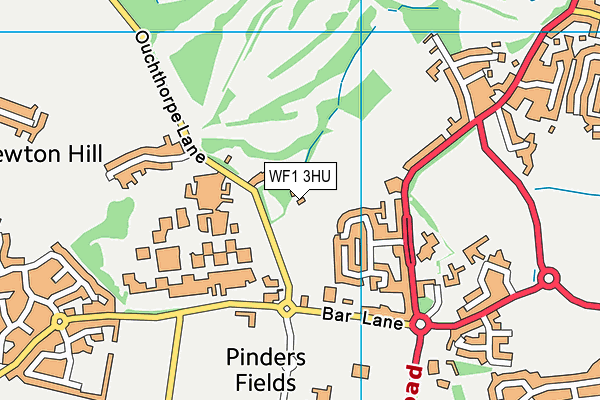 WF1 3HU map - OS VectorMap District (Ordnance Survey) WF1 3HU map - OS VectorMap District (Ordnance Survey)