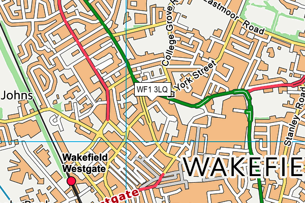 WF1 3LQ map - OS VectorMap District (Ordnance Survey) WF1 3LQ map - OS VectorMap District (Ordnance Survey)