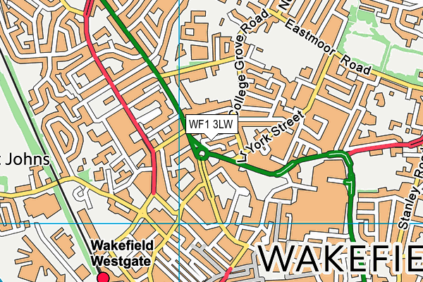 WF1 3LW map - OS VectorMap District (Ordnance Survey) WF1 3LW map - OS VectorMap District (Ordnance Survey)