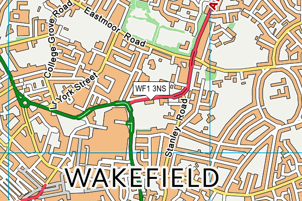 WF1 3NS map - OS VectorMap District (Ordnance Survey) WF1 3NS map - OS VectorMap District (Ordnance Survey)