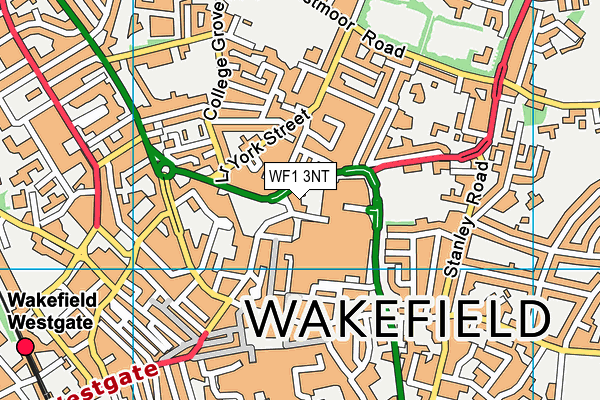 WF1 3NT map - OS VectorMap District (Ordnance Survey) WF1 3NT map - OS VectorMap District (Ordnance Survey)