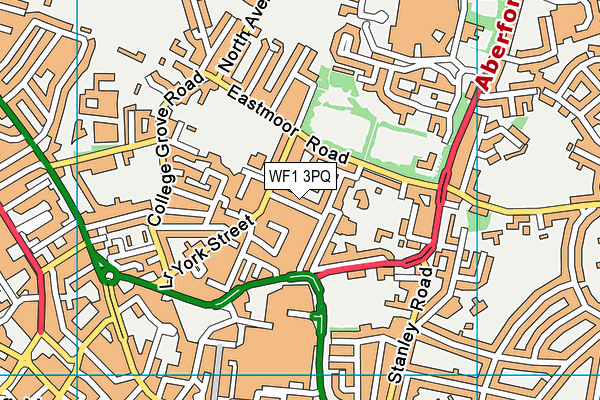 WF1 3PQ map - OS VectorMap District (Ordnance Survey) WF1 3PQ map - OS VectorMap District (Ordnance Survey)