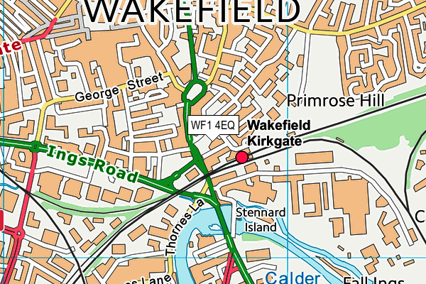 WF1 4EQ map - OS VectorMap District (Ordnance Survey) WF1 4EQ map - OS VectorMap District (Ordnance Survey)