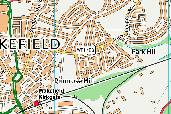 WF1 4ES map - OS VectorMap District (Ordnance Survey) WF1 4ES map - OS VectorMap District (Ordnance Survey)