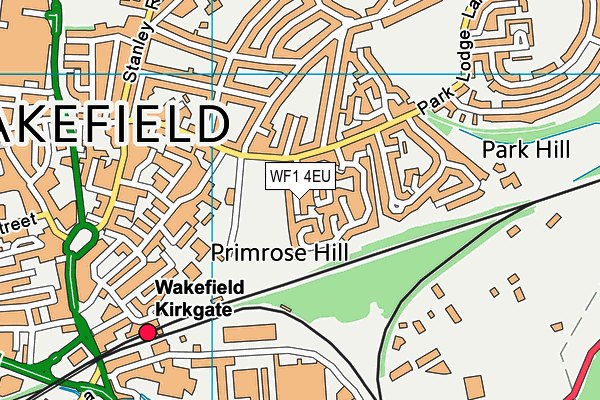 WF1 4EU map - OS VectorMap District (Ordnance Survey) WF1 4EU map - OS VectorMap District (Ordnance Survey)