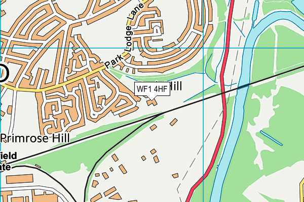 WF1 4HF map - OS VectorMap District (Ordnance Survey) WF1 4HF map - OS VectorMap District (Ordnance Survey)