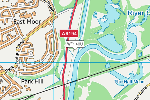 WF1 4HU map - OS VectorMap District (Ordnance Survey) WF1 4HU map - OS VectorMap District (Ordnance Survey)