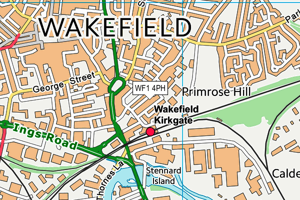 WF1 4PH map - OS VectorMap District (Ordnance Survey) WF1 4PH map - OS VectorMap District (Ordnance Survey)