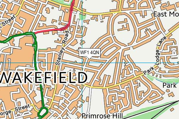 WF1 4QN map - OS VectorMap District (Ordnance Survey) WF1 4QN map - OS VectorMap District (Ordnance Survey)