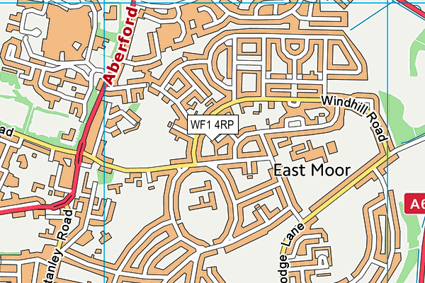 WF1 4RP map - OS VectorMap District (Ordnance Survey) WF1 4RP map - OS VectorMap District (Ordnance Survey)