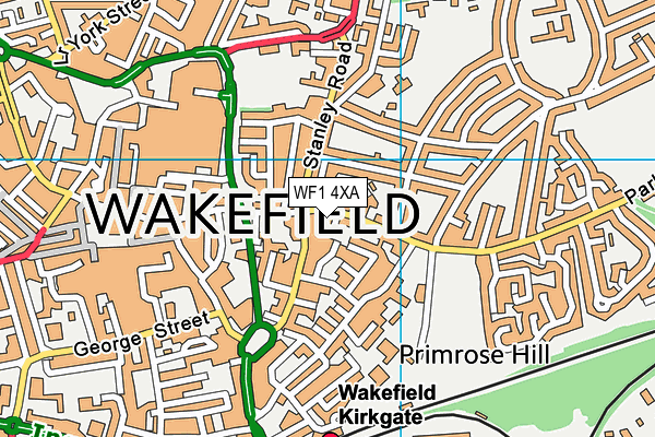 WF1 4XA map - OS VectorMap District (Ordnance Survey) WF1 4XA map - OS VectorMap District (Ordnance Survey)