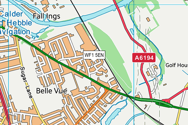 WF1 5EN map - OS VectorMap District (Ordnance Survey) WF1 5EN map - OS VectorMap District (Ordnance Survey)