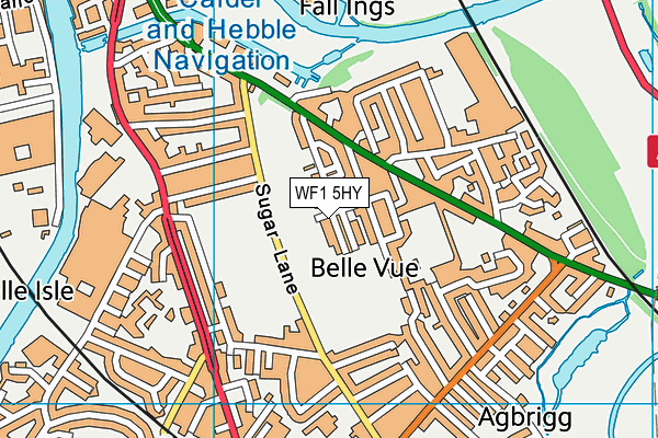 WF1 5HY map - OS VectorMap District (Ordnance Survey) WF1 5HY map - OS VectorMap District (Ordnance Survey)