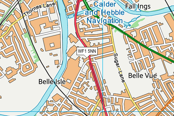 WF1 5NN map - OS VectorMap District (Ordnance Survey) WF1 5NN map - OS VectorMap District (Ordnance Survey)