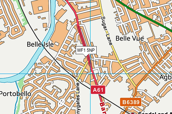 WF1 5NP map - OS VectorMap District (Ordnance Survey) WF1 5NP map - OS VectorMap District (Ordnance Survey)