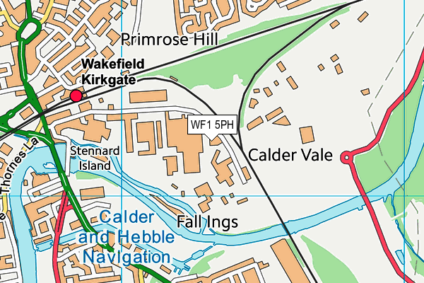 WF1 5PH map - OS VectorMap District (Ordnance Survey) WF1 5PH map - OS VectorMap District (Ordnance Survey)