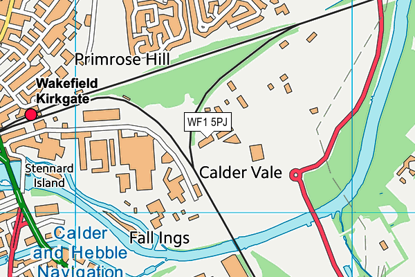 WF1 5PJ map - OS VectorMap District (Ordnance Survey) WF1 5PJ map - OS VectorMap District (Ordnance Survey)