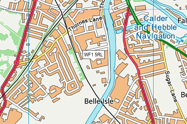 WF1 5RL map - OS VectorMap District (Ordnance Survey) WF1 5RL map - OS VectorMap District (Ordnance Survey)