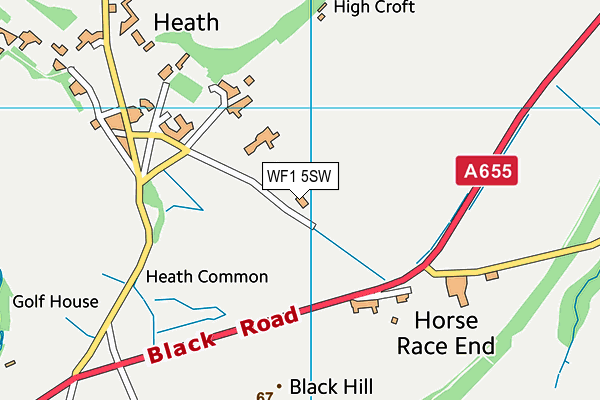 WF1 5SW map - OS VectorMap District (Ordnance Survey) WF1 5SW map - OS VectorMap District (Ordnance Survey)