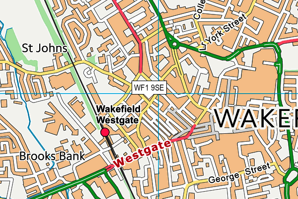 WF1 9SE map - OS VectorMap District (Ordnance Survey) WF1 9SE map - OS VectorMap District (Ordnance Survey)