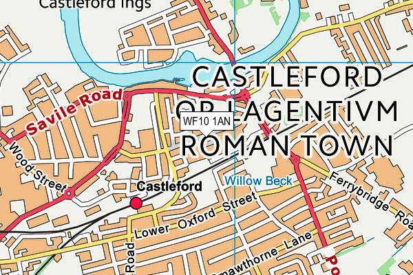 WF10 1AN map - OS VectorMap District (Ordnance Survey) WF10 1AN map - OS VectorMap District (Ordnance Survey)