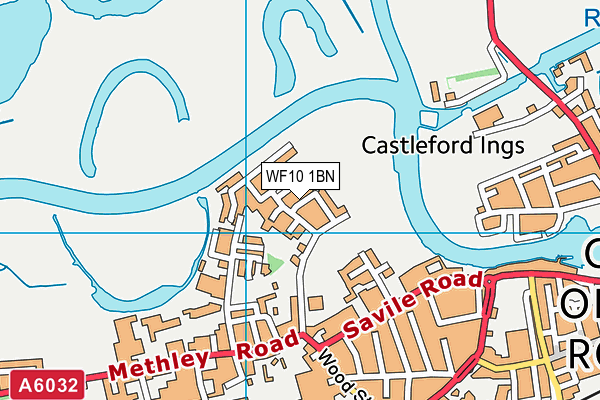 WF10 1BN map - OS VectorMap District (Ordnance Survey) WF10 1BN map - OS VectorMap District (Ordnance Survey)