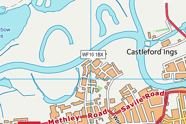 WF10 1BX map - OS VectorMap District (Ordnance Survey) WF10 1BX map - OS VectorMap District (Ordnance Survey)