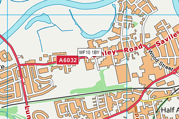 WF10 1BY map - OS VectorMap District (Ordnance Survey)