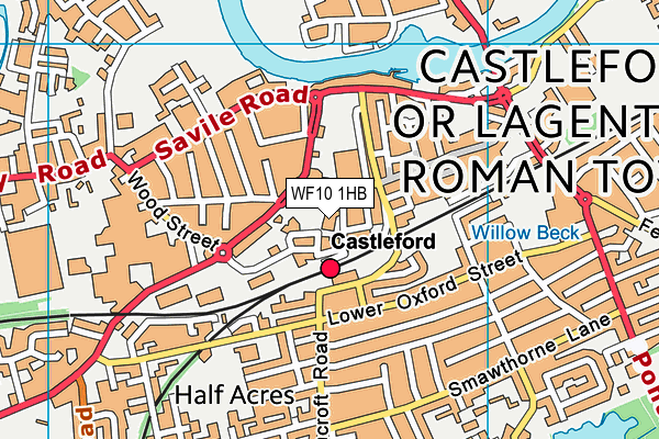 WF10 1HB map - OS VectorMap District (Ordnance Survey) WF10 1HB map - OS VectorMap District (Ordnance Survey)