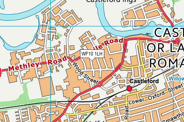 WF10 1LH map - OS VectorMap District (Ordnance Survey)