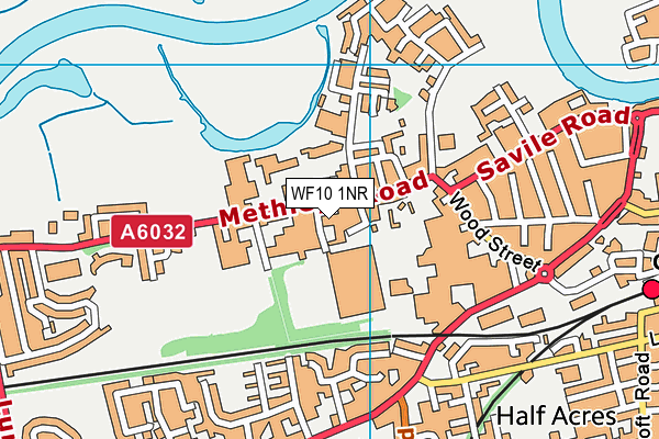 WF10 1NR map - OS VectorMap District (Ordnance Survey) WF10 1NR map - OS VectorMap District (Ordnance Survey)